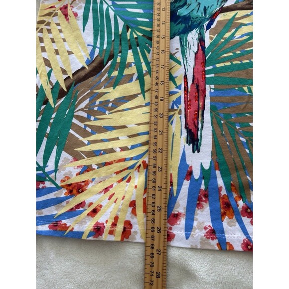Alfred Dunner Womens Shirt Size 3x Plus Parrot Bird Tropical Leaves Embellished - Picture 8 of 9